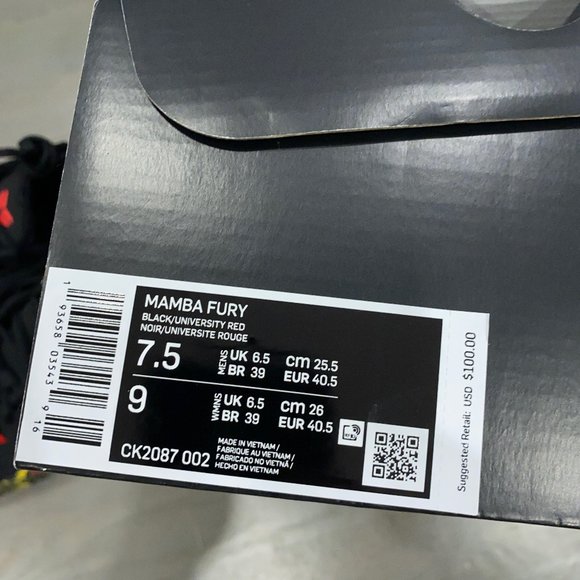 Nike Kobe Bryant Mamba Fury Bruce Lee Black Red - Picture 8 of 8